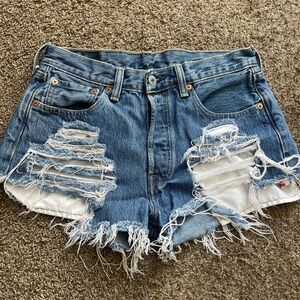 Levi’s Ripped Shorts
